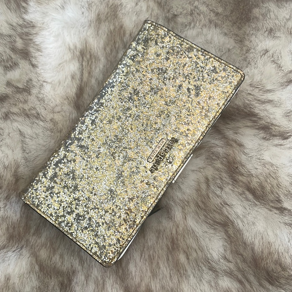Gold Glitter Kate Spade Wallet